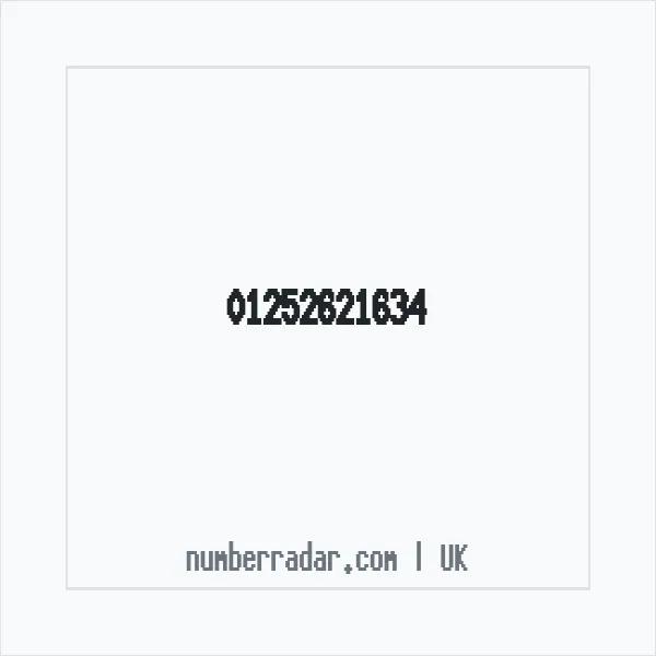 Reverse number check for +44 1252 621634 — who called me?