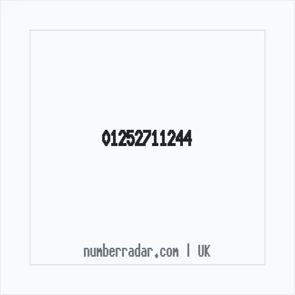 Reverse number check for +44 1252 711244 — who called me?