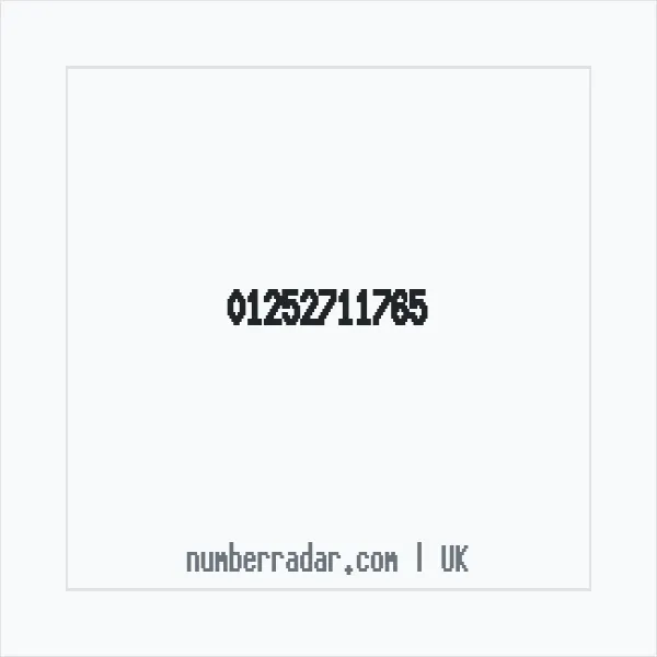Reverse number check for +44 1252 711765 — who called me?