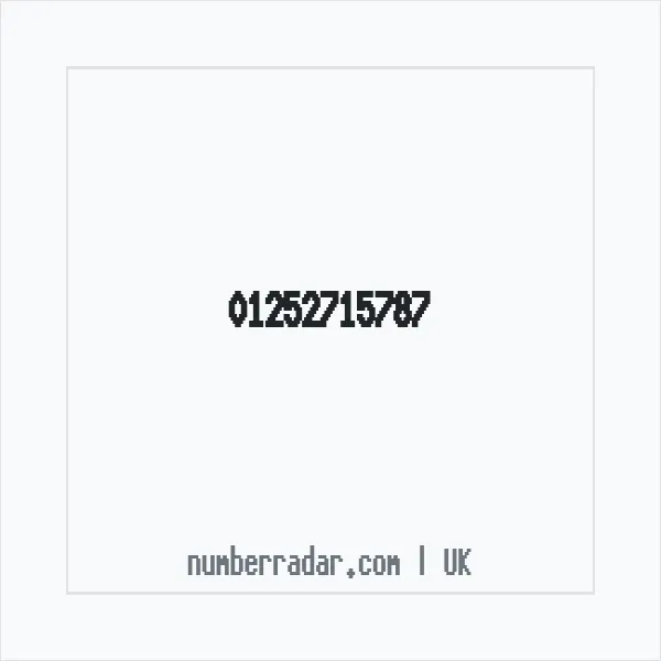 Reverse number check for +44 1252 715787 — who called me?