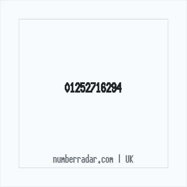 Reverse number check for +44 1252 716294 — who called me?