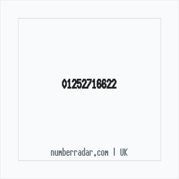 Reverse number check for +44 1252 716622 — who called me?