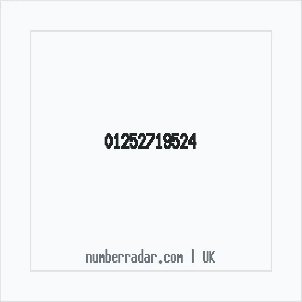Reverse number check for +44 1252 719524 — who called me?
