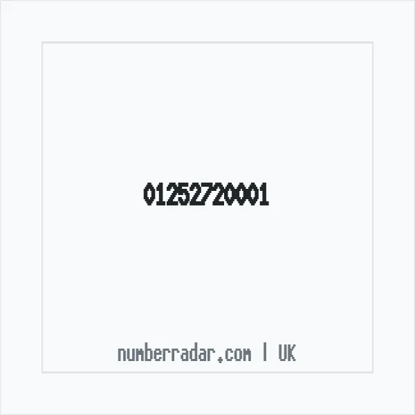 Reverse number check for +44 1252 720001 — who called me?