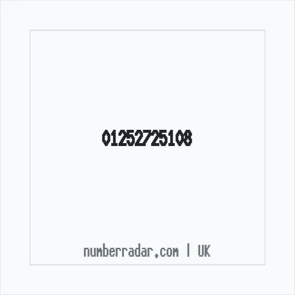Reverse number check for +44 1252 725108 — who called me?