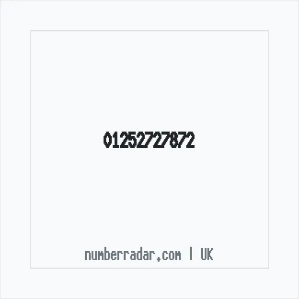 Reverse number check for +44 1252 727872 — who called me?