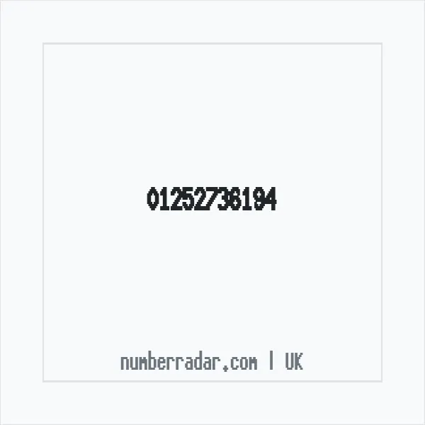 Reverse number check for +44 1252 736194 — who called me?