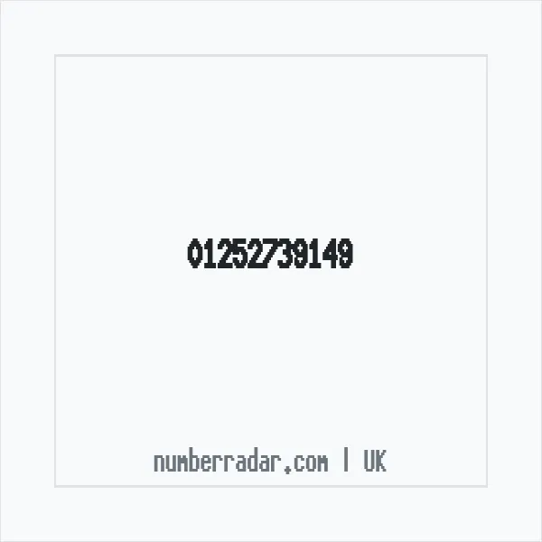 Reverse number check for +44 1252 739149 — who called me?