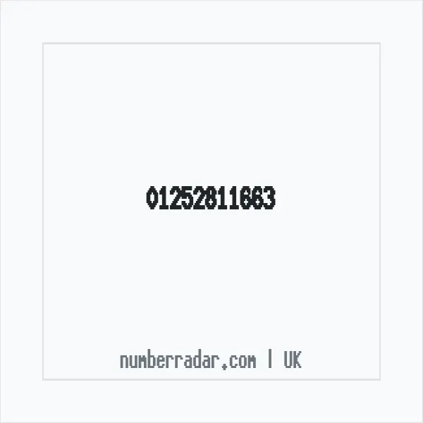 Reverse number check for +44 1252 811663 — who called me?
