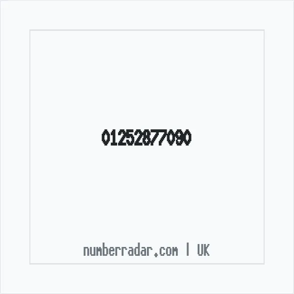 Reverse number check for +44 1252 877090 — who called me?