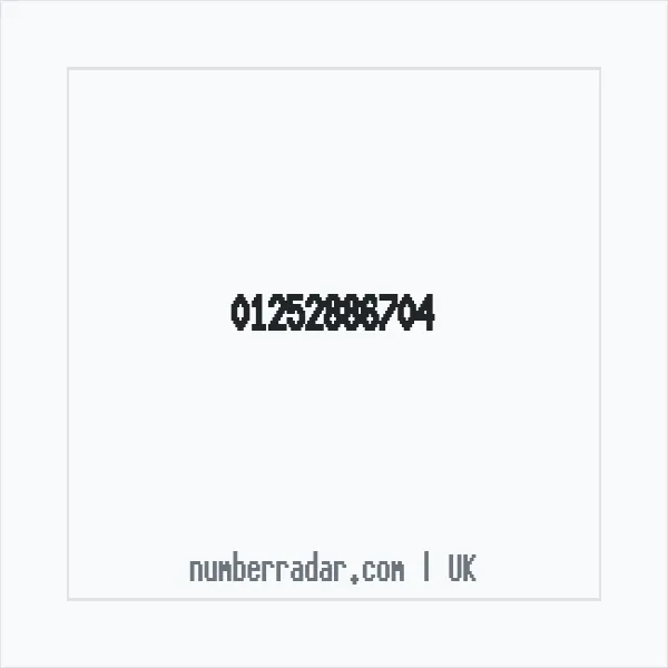 Reverse number check for +44 1252 886704 — who called me?