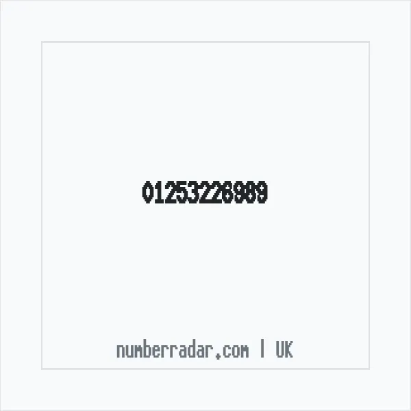 Reverse number check for +44 1253 226989 — who called me?