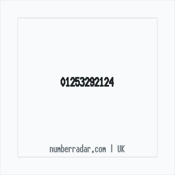 Reverse number check for +44 1253 292124 — who called me?