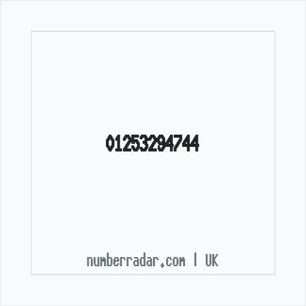 Reverse number check for +44 1253 294744 — who called me?