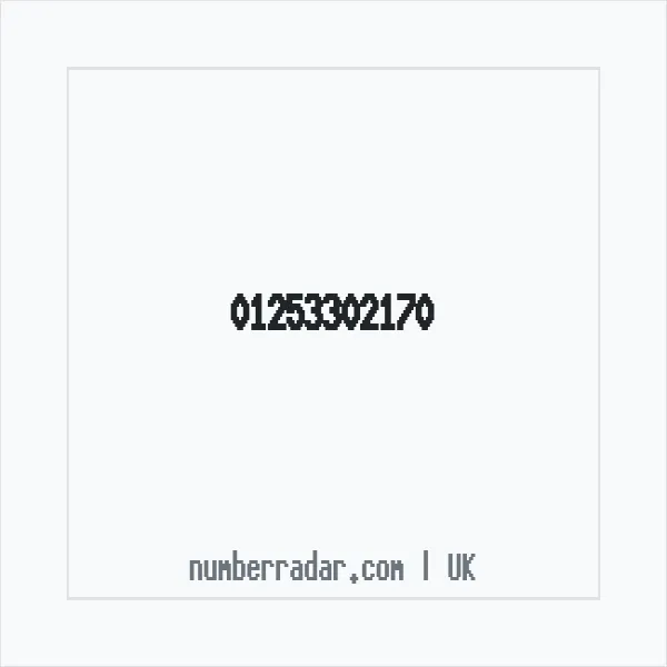 Reverse number check for +44 1253 302170 — who called me?