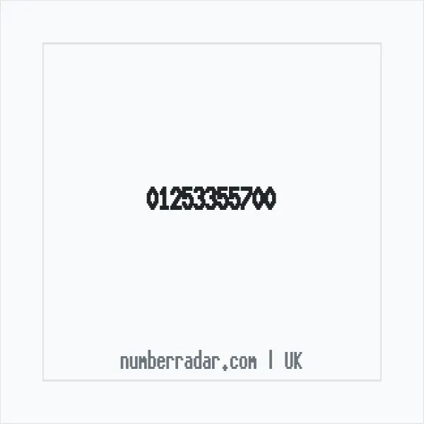 Reverse number check for +44 1253 355700 — who called me?