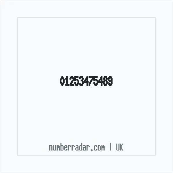 Reverse number check for +44 1253 475489 — who called me?