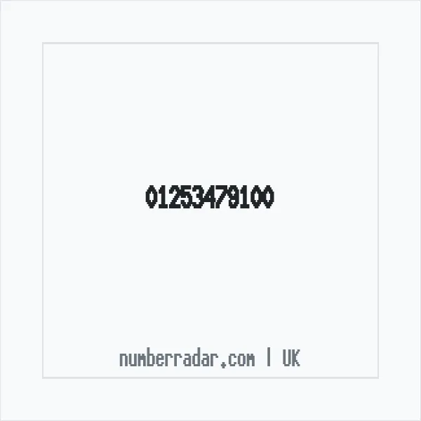 Reverse number check for +44 1253 479100 — who called me?