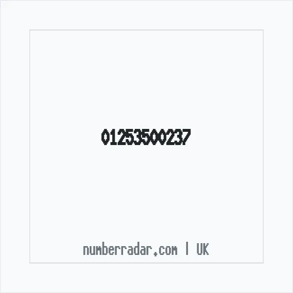 Reverse number check for +44 1253 500237 — who called me?