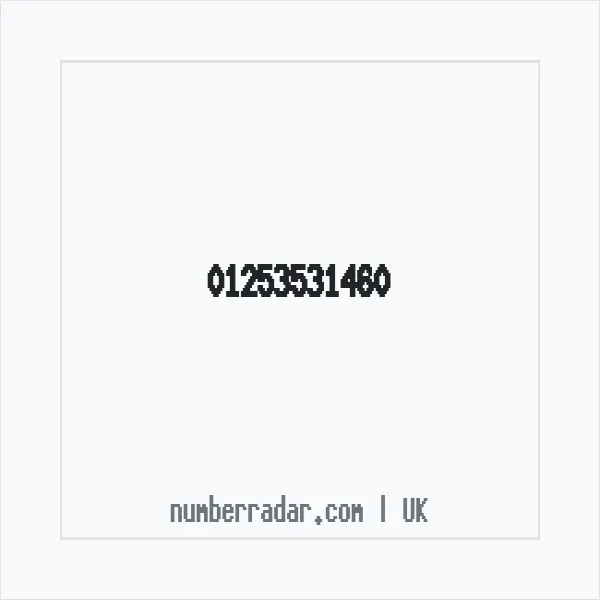Reverse number check for +44 1253 531460 — who called me?
