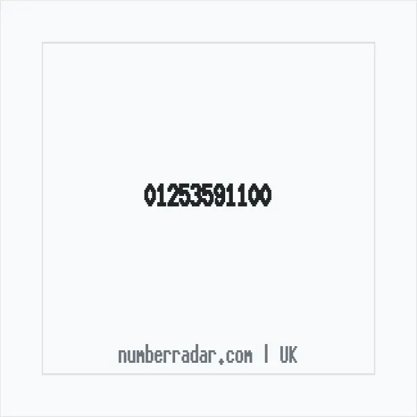 Reverse number check for +44 1253 591100 — who called me?