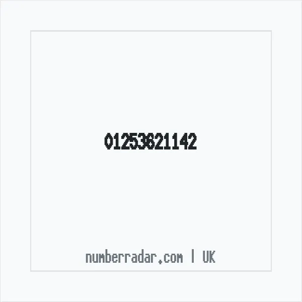 Reverse number check for +44 1253 621142 — who called me?