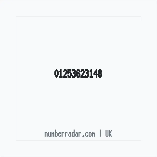 Reverse number check for +44 1253 623148 — who called me?