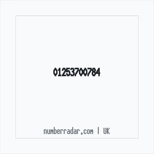 Reverse number check for +44 1253 700784 — who called me?