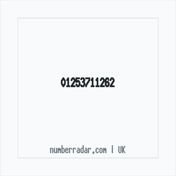 Reverse number check for +44 1253 711262 — who called me?