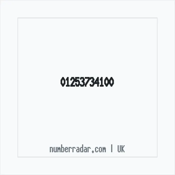 Reverse number check for +44 1253 734100 — who called me?