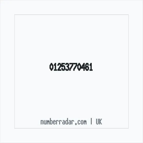 Reverse number check for +44 1253 770461 — who called me?