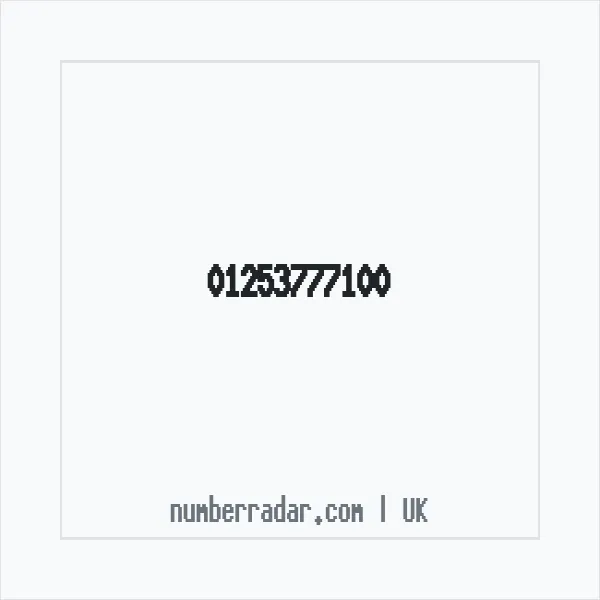 Reverse number check for +44 1253 777100 — who called me?