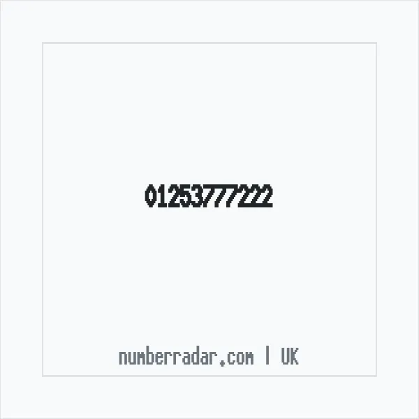 Reverse number check for +44 1253 777222 — who called me?