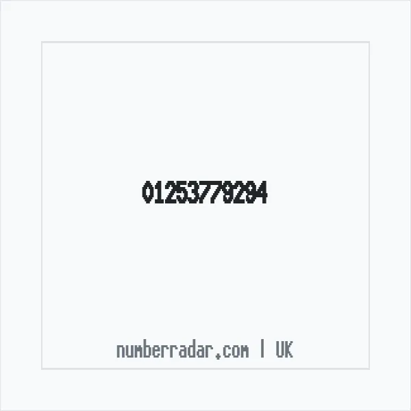 Reverse number check for +44 1253 779294 — who called me?
