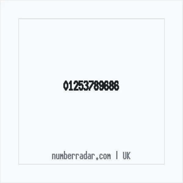Reverse number check for +44 1253 789686 — who called me?