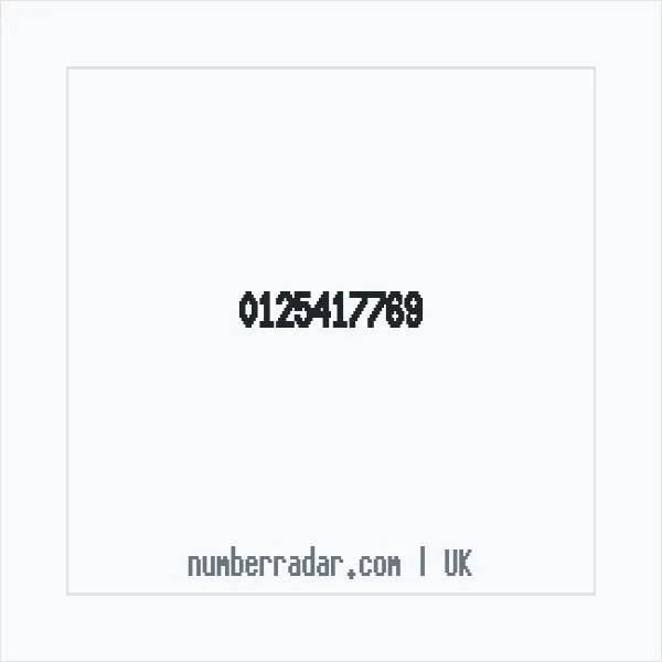 Reverse number check for +44 125417769 — who called me?
