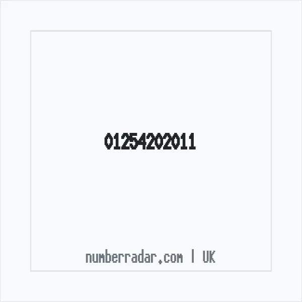Reverse number check for +44 1254 202011 — who called me?