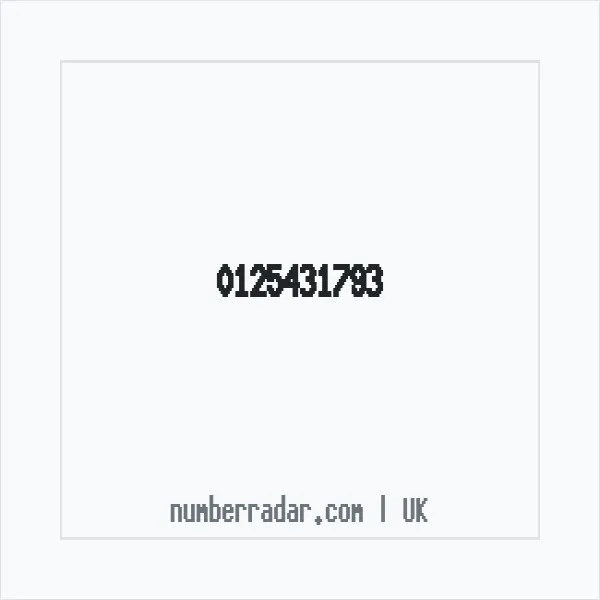 Reverse number check for +44 125431793 — who called me?