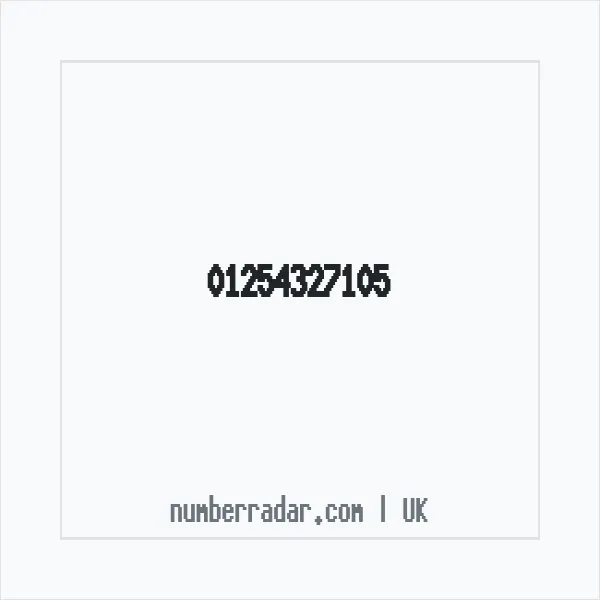 Reverse number check for +44 1254 327105 — who called me?