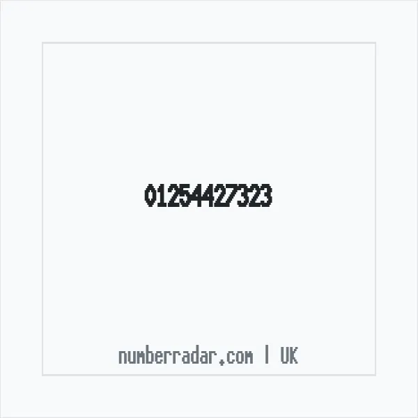 Reverse number check for +44 1254 427323 — who called me?