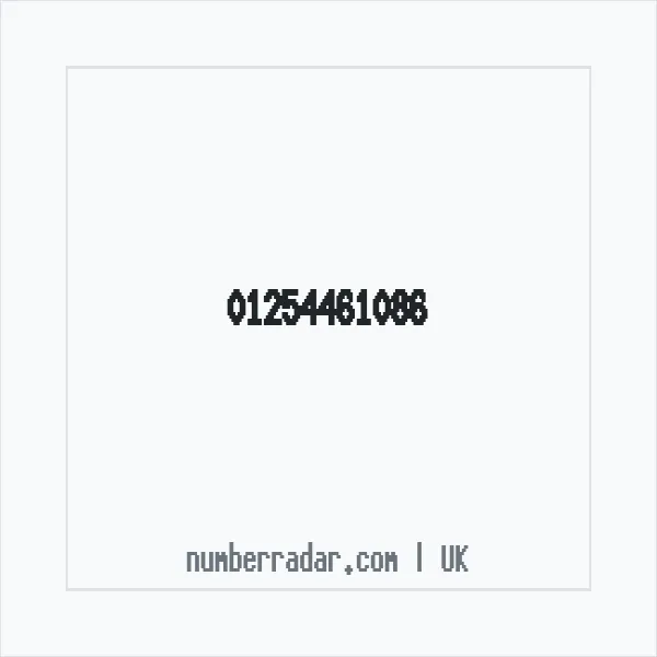 Reverse number check for +44 1254 461086 — who called me?