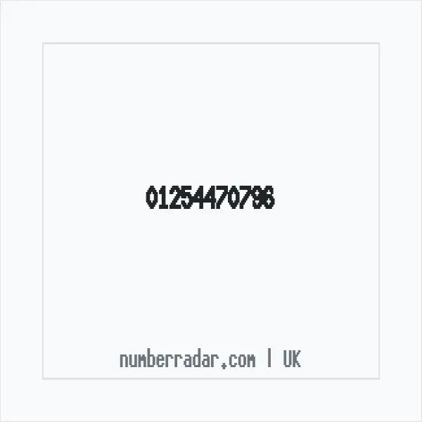 Reverse number check for +44 1254 470796 — who called me?