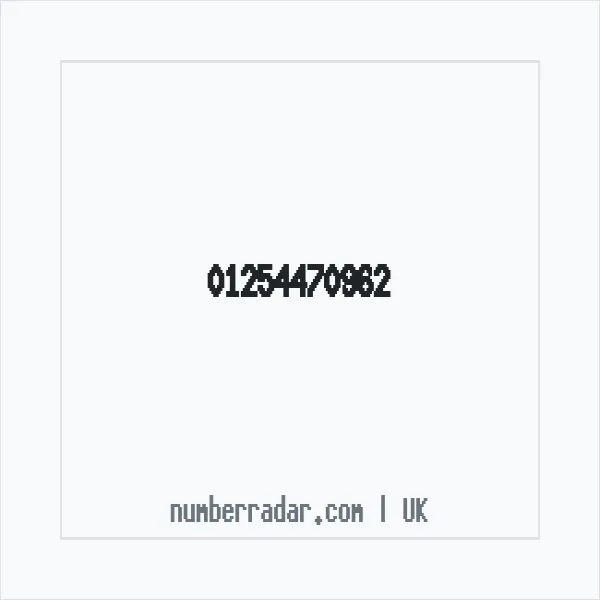 Reverse number check for +44 1254 470962 — who called me?
