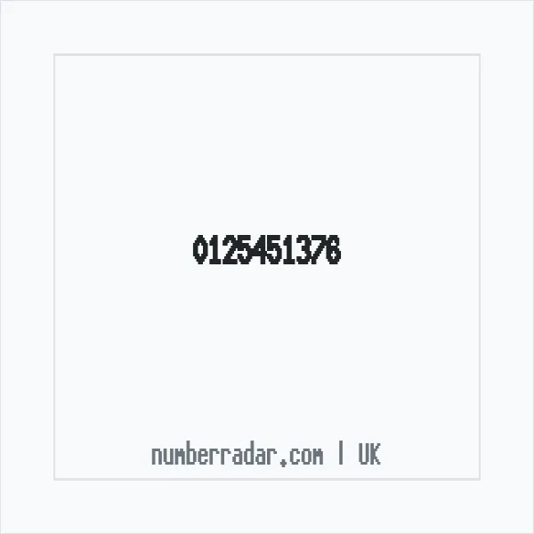 Reverse number check for +44 125451376 — who called me?