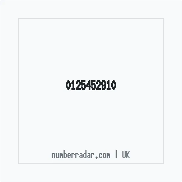 Reverse number check for +44 125452910 — who called me?