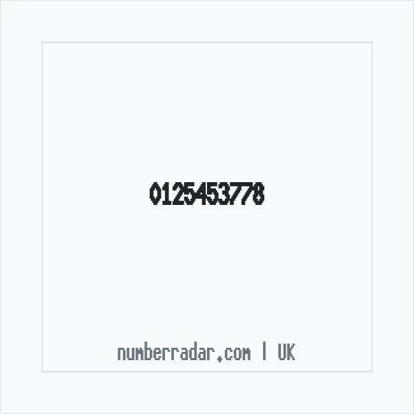 Reverse number check for +44 125453778 — who called me?