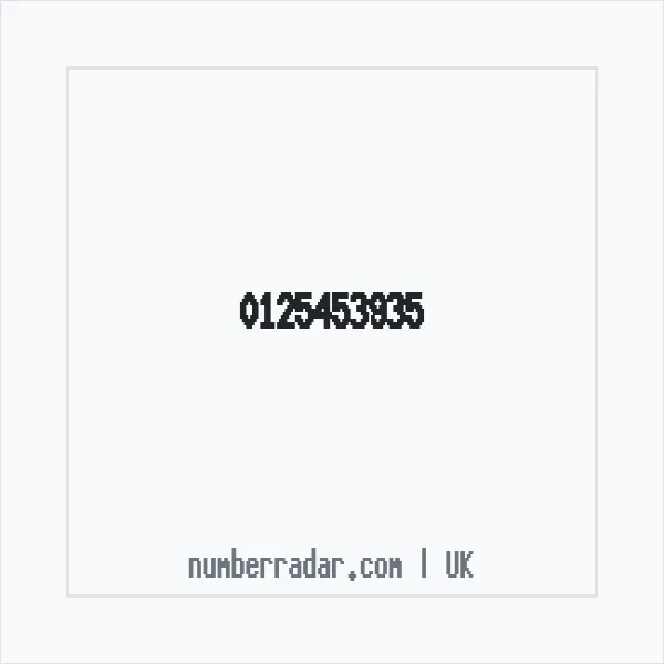 Reverse number check for +44 125453935 — who called me?