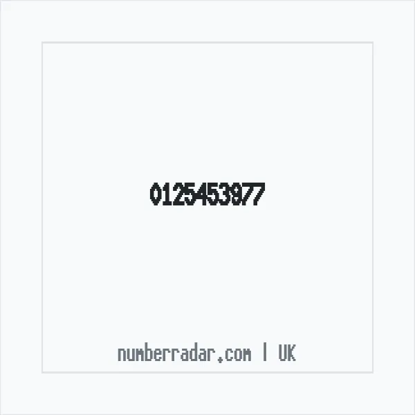 Reverse number check for +44 125453977 — who called me?