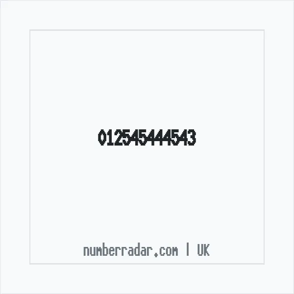 Reverse number check for +44 (1254) 544-454 — who called me?