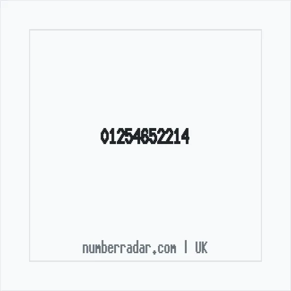 Reverse number check for +44 1254 652214 — who called me?